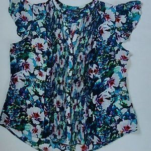 Covington XL floral blouse